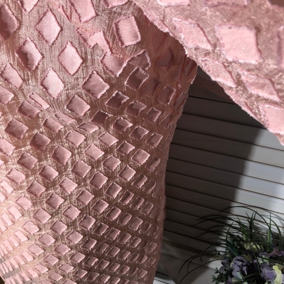 Dennis Basso Pink Organza Mesh Kimono Coat 24W - Picture 7 of 12